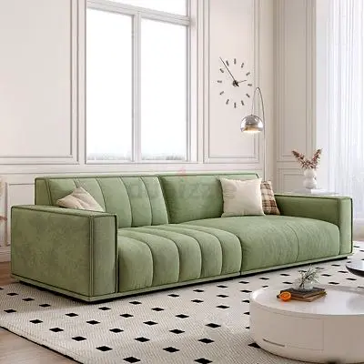 New Modern velvet  Green 3-Seater Sofa —