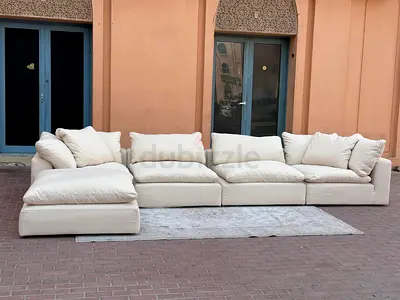 Marina home luscious original feather filled sofa Beige Excellent condition