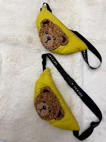 Yellow Teddy Bear  Belt Bag - 2 pcs (Good Condition)