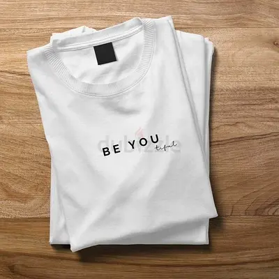 White Be You Crewneck T-shirt - Casual Cotton Tee