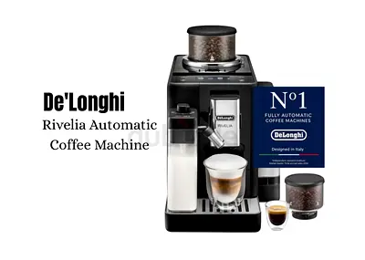 DeLonghi Rivelia Smart Bean Switch Automatic Coffee Machine – EXAM440.55.B (Onyx Black)