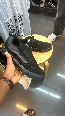 Black Vans-style Skate Sneakers