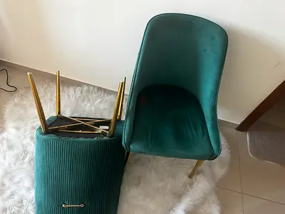 Two chairs used once