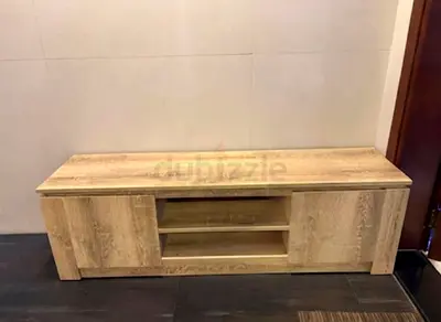 Wooden TV Cabinet / Entertainment Unit - Light Oak Finish