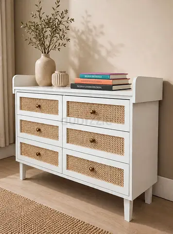 Rattan chast drawer
