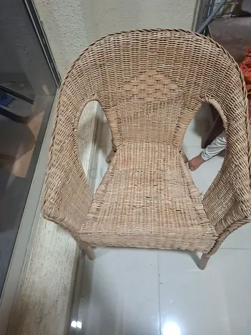 2 cafe chairs with table