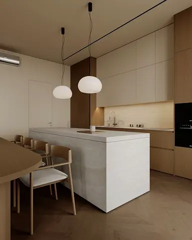 Modern Minimalist Kitchen Island