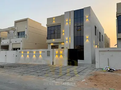 Villa for Sale in Ajman Al Helio 2 – Private Pool, 5 Master Bedrooms, Freehold, Central AC, Registration Fees Included