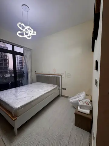 White wooden bed frame only - good condition