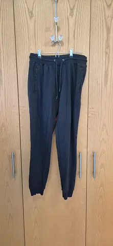 Black jogger pants, size L