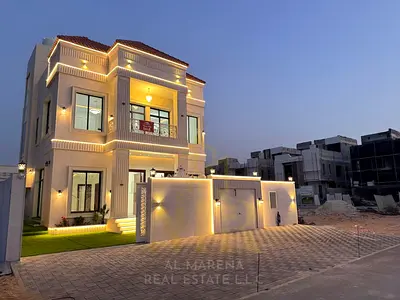A unique opportunity to own a luxury villa in a quiet and prime location in Al Helio, Ajman. Two floors plus a roof terrace. Price includes registrati