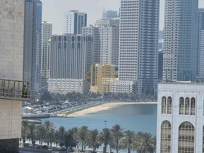 Seaview 2bhk with Balcony Gym Pool Parking Free with open view at Safia park in Majaz 3 Area