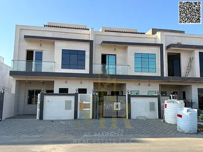 Luxury villa for sale in Al Helio 2. Elegant design featuring 5 spacious bedrooms and ultra-luxurious finishes in a strategic location in Ajman 🏡✨