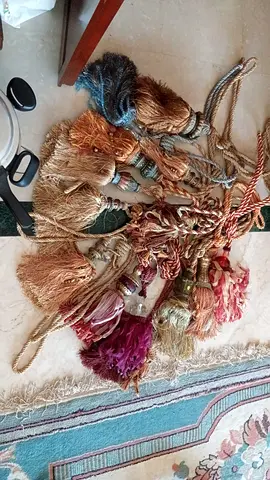 Assorted Decorative Curtain Tassels and Tiebacks, 13 pieces