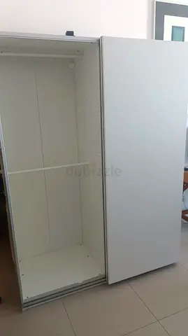 IKEA PAX Wardrobe Frame with Doors - White, Good Condition