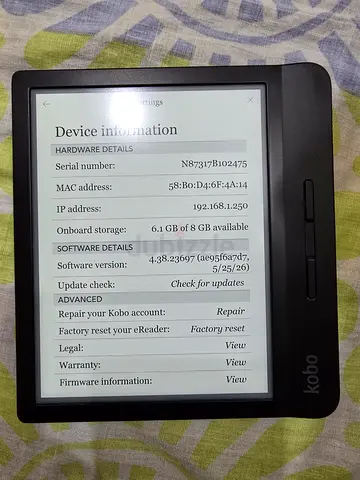 📚 Kobo Libra H2O – Premium eReader | Excellent Condition