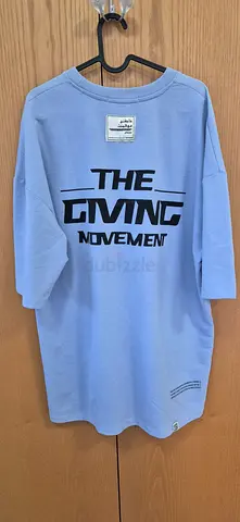 Light blue oversized T-shirt The Giving Movement - Unisex casual tee