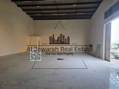 للايجار السنوي مستودع مميز مسطح واحد يناسب جميع الانشطه وعلي الشارع الرئيسي في الجرف 3 عجمان