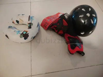 Kids protective helmet + knee  elbow pads set - gently used