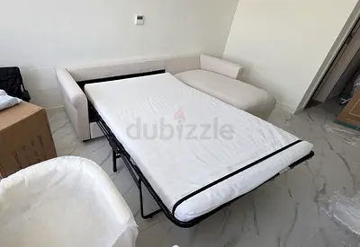 Ikea gronlid L shape sofa bed with mattress