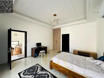 A villa with all electricity, water and air conditioning fees included, on the main street, ready to move in, in the most prestigious areas of Ajman.
