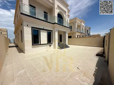 Luxury villa for sale in Al Rawda 3 | Street and alley | 5000 sq ft | 5 master bedrooms | Majlis and living room | Large yard | Elegant design | Price