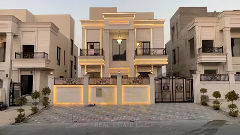فيلا  بسعر شامل رسوم التسجيل والتمليك على الشارع الرئيسي جاهزة للسكن بخصم خاص للكاش في أرقي مناطق عجمان تملك حر..
