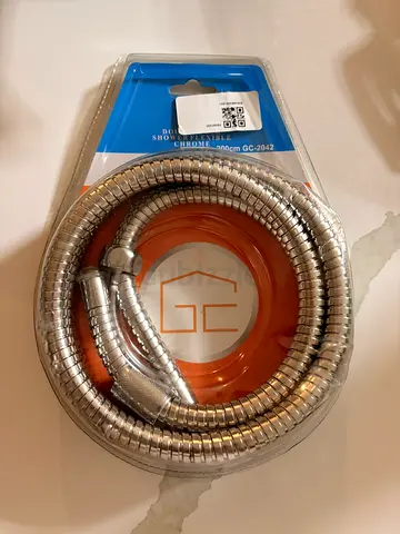 Brand New Double Lock Stainless Steel Flexible Shower Hose, 200cm, Chrome