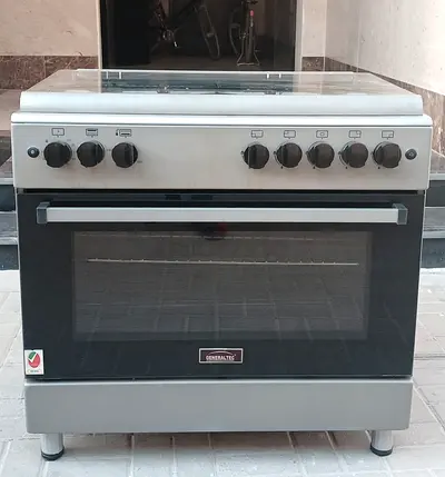 Generaltec gas cooker 90x60cm perfect working with 5burners