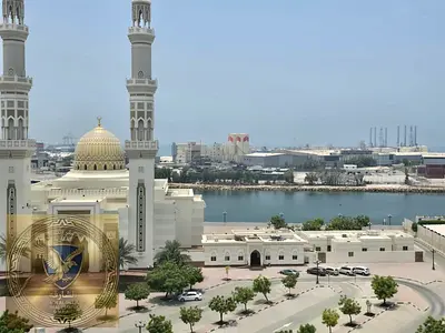 Two bedrooms and hall full sea view balcony modern finish spacious modern kitchen two bathrooms first row on the Corniche