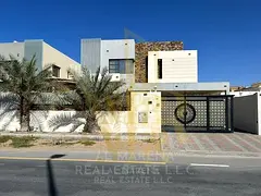 Furnished villa for rent in Al Rawda 1, Al Tallah Street, Ajman. 5 master bedrooms, majlis, 2 living