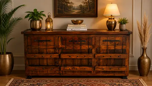 Marina Home Solid Wood Sideboard