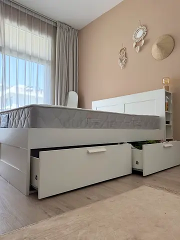 IKEA brimnes bed frame + mattress