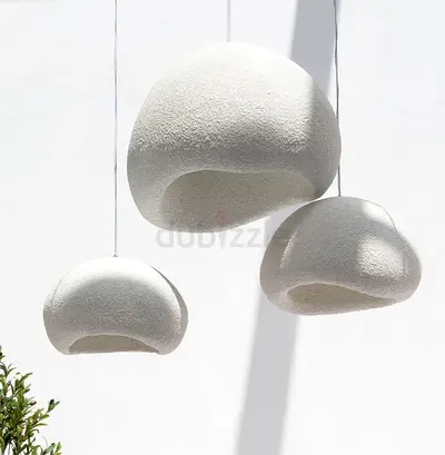 Wabi Sabi Off White Irregular Ceiling Lamp