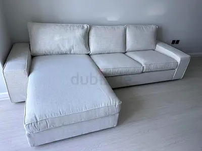 IKEA kivik l Shape sofa beige color