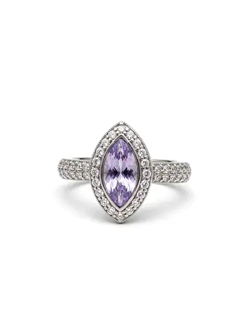 PURPLE MARQUISE RING