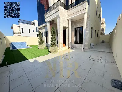 فيلا بمسبح طابقين وروف 5 غرف بسعر مميز شامل رسوم التسجيل في أرقي مناطق عجمان تملك حر لجميع الجنسيات
