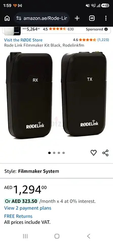 Rode RØDELink Filmmaker Wireless Lavalier Kit (RX + TX) - Compact Lavalier System