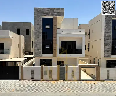 Luxury villa for sale in Al-Haliu – modern design with private pool, registration fees included