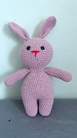 Handmade Crocheted Pink Bunny Soft Toy - new
