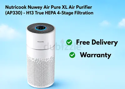 Nutricook Nuwey Air Pure XL Air Purifier (AP330) - H13 True HEPA 4-Stage Filtration