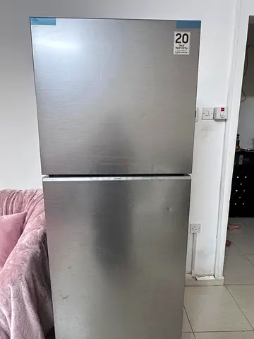 Silver Top Freezer Refrigerator - Good Condition