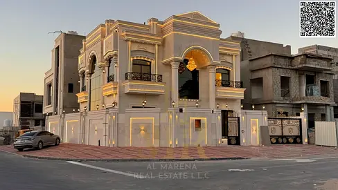 فيلا فاخرة للبيع في الحليو 2 - تصميم أنيق يضم 5 غرف نوم واسعة وتشطيبات فائقة الفخامة في موقع استراتيجي في عجمان 🏡✨