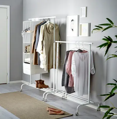 IKEA Clothes Rack – White – Like New (Used Less Than 3 Months)