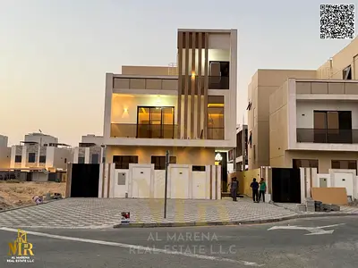 فيلا مقابل الحديقة خلف منطقة الخدمات | طابقان وروف | 6 غرف نوم ماستر | شامل الكهرباء والمياه والمكيفات | موقع مميز