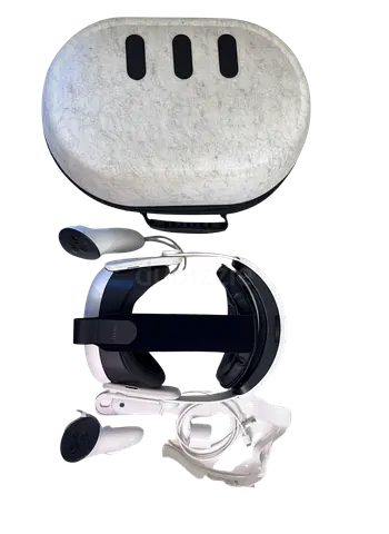 Meta Quest 3 Advanced All-in-one VR Headset 512GB with KIWI Battery Headstrap and travel case