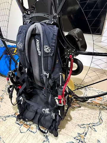 Almost new Parajet paramotor with harness and frame