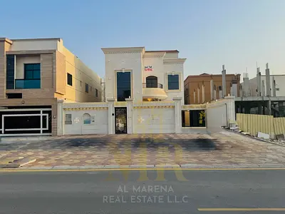 فيلا روعه للبيع 5000 قدم شامله المياه والكهرباء والمكيفات بالمويهات - عجمان شارع رئيسى تملك حر جميع الجنسيات