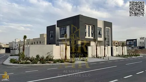 Corner Villa in Al Yasmin | 8,000 sq ft | Two Floors & Roof | 6 Master Bedrooms | Elevator | Spacious Garden & Swimming Pool | Prime Location