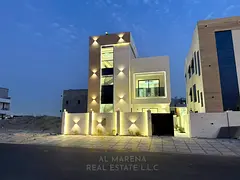 Luxury villa for sale in Al-Haliyo 2 - direct ownership from the owner, two floors and a roof. The p